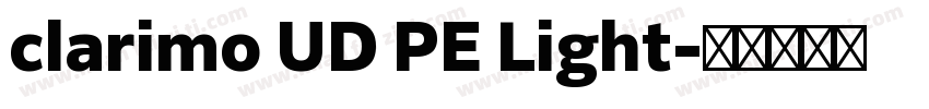 clarimo UD PE Light字体转换